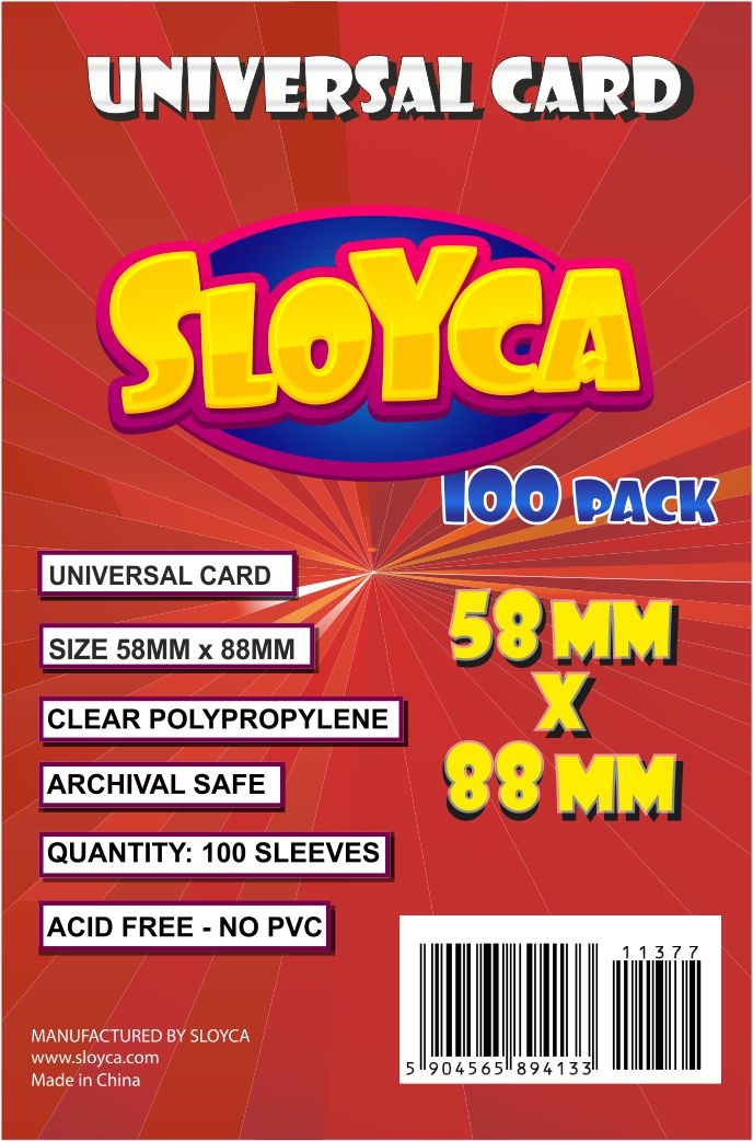SLOYCA Koszulki Universal Card (58x88mm) 100 szt.