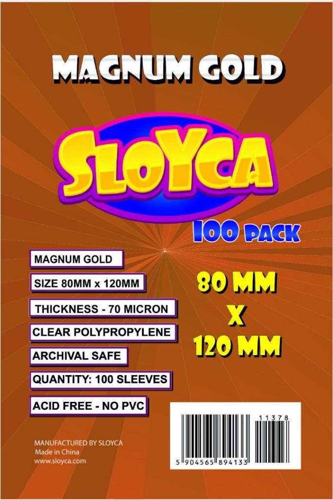 SLOYCA Koszulki Magnum Gold (80x120mm) 100 szt..
