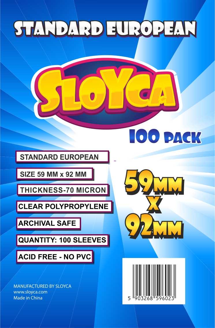 SLOYCA Koszulki Standard European (59x92mm) 100 szt.