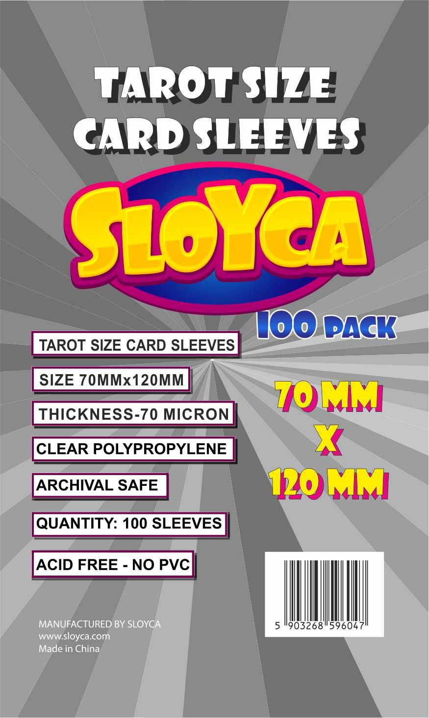 SLOYCA Koszulki Tarot (70x120mm) 100 szt..
