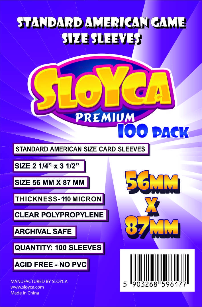 SLOYCA Koszulki Standard American Premium (56x87mm) 100 szt..