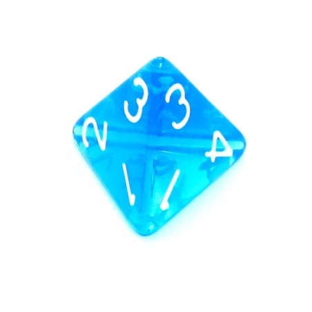Komplet kości REBEL RPG - Kryształowe - Niebieskie