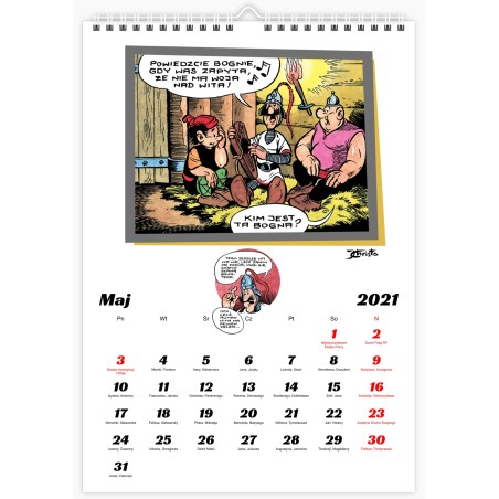 Kalendarz Kajko i Kokosz  2021 „ Kultowe strofy woja Wita” (przedsprzedaż)