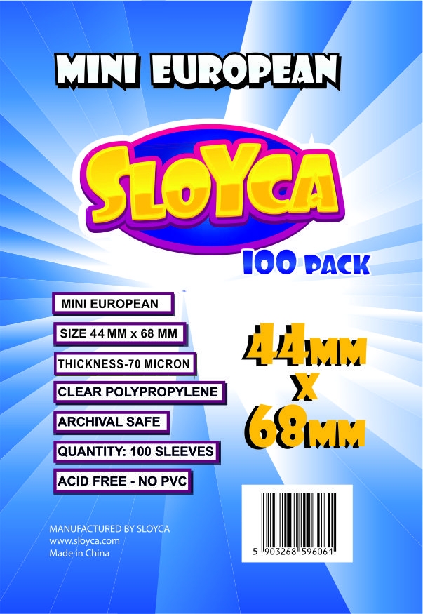 SLOYCA Koszulki Mini European (44x68mm) 100 szt.
