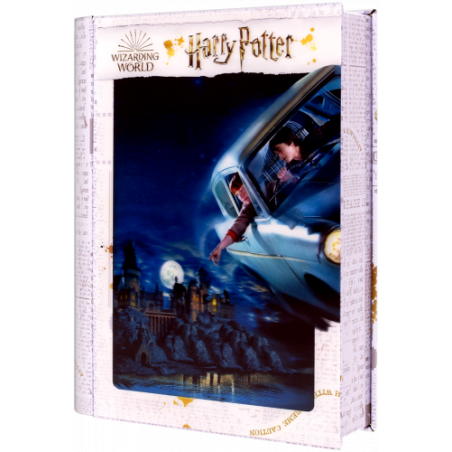 Harry Potter: Magiczne puzzle - Księga - Ford Anglia nad Hogwartem (300 elementów) 