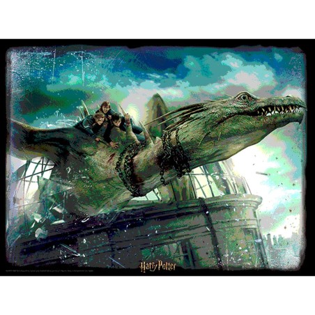 Harry Potter: Magiczne puzzle - Ucieczka z Gringotta (500 elementów) 