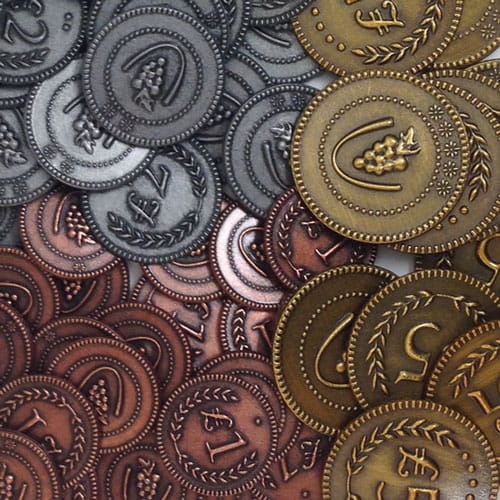 Viticulture Metal LIra Coins