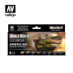WWIII American Armour and Infantry Paint Set