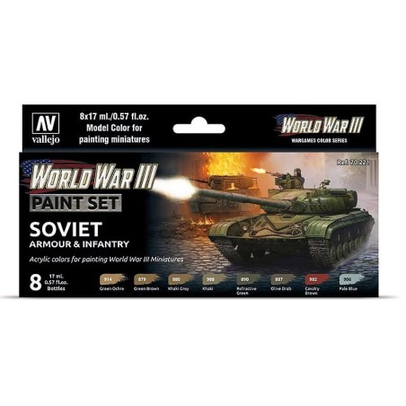 WWIII Soviet Armour and Infantry Paint Set