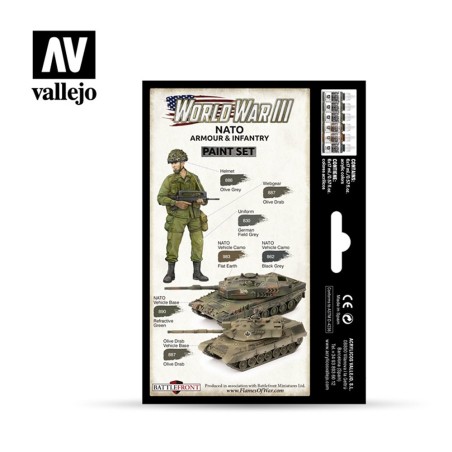 WWIII NATO Armour and Infantry Paint Set