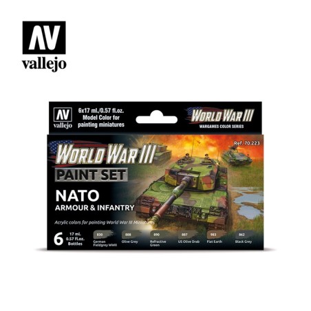WWIII NATO Armour and Infantry Paint Set
