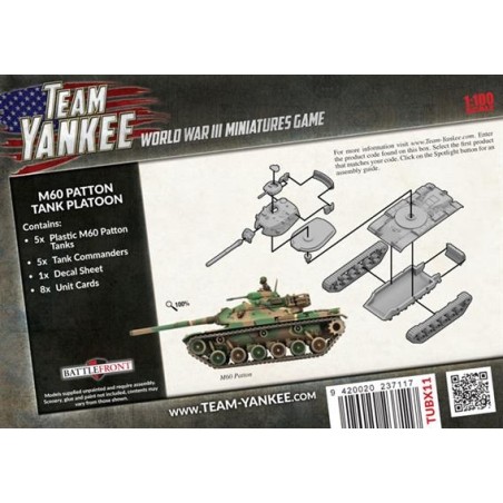 Team Yankee American: M60 Patton Tank Platoon