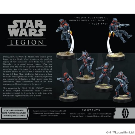 Star Wars Legion: Mandalorian Super Commandos Unit Expansion (przedsprzedaż)