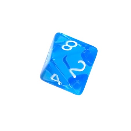Komplet kości REBEL RPG - Mini Kryształowe - Niebieskie