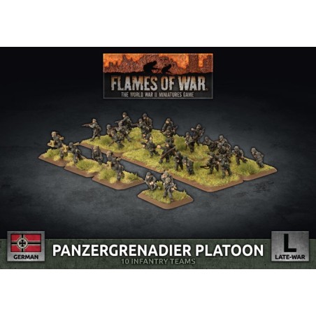 Flames of War: German: Panzergrenadier Platoon (Plastic) (GBX169)