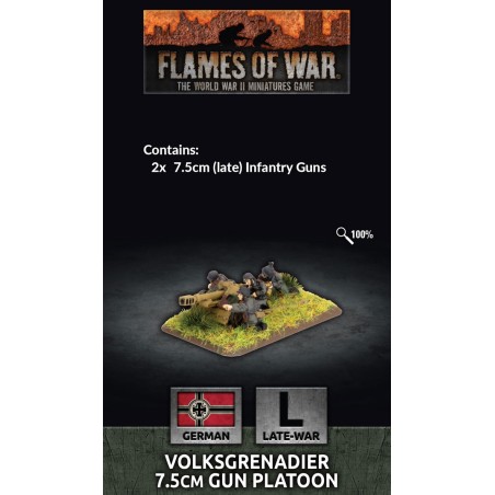 Flames of War: German: Volksgrenadier 7.5cm Gun Platoon (GE516)