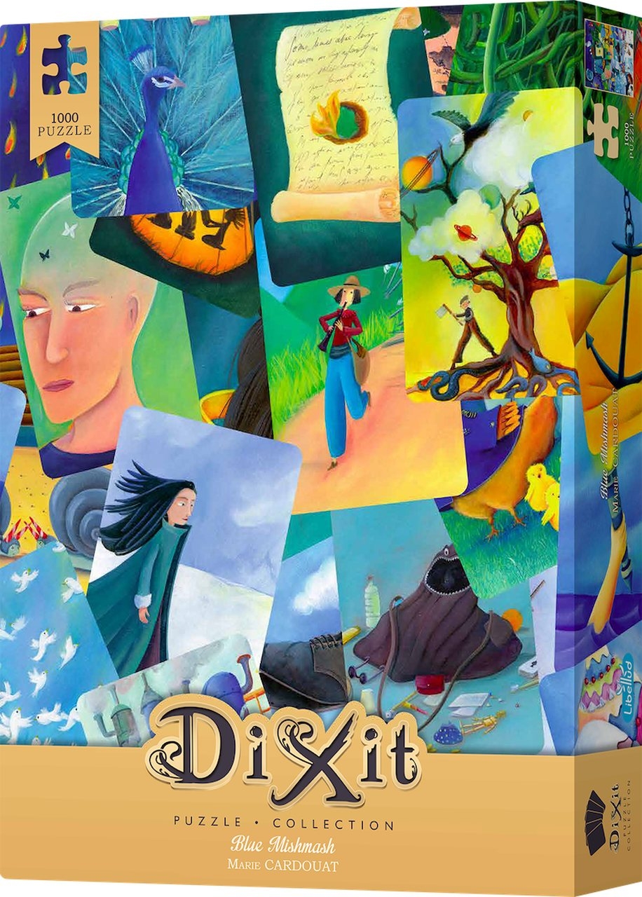 Dixit: Puzzle - Blue MishMash (1000 elementów) + ekskluzywna karta