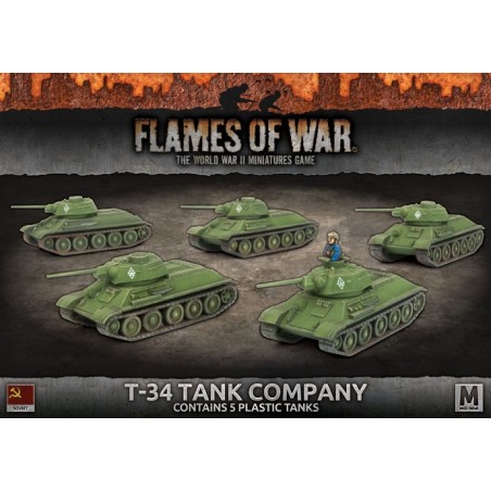 Flames of War: T-34 Tank Company (Plastic) (SBX54)