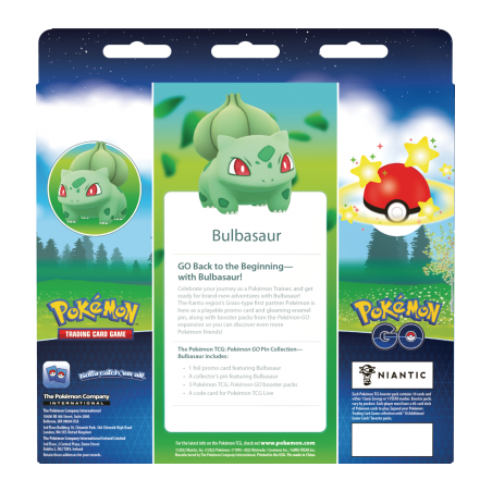 Pokémon TCG: Pokémon Go - Pin Collection - Bulbasaur