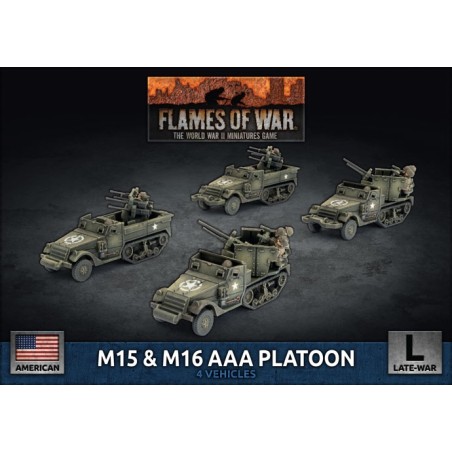 Flames of War: M15 & M16 AAA Platoon (Plastic) (UBX87)