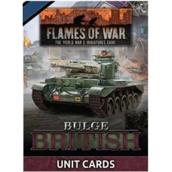 Flames of War: Bulge: British Unit Cards (66x Cards) (FW272U)