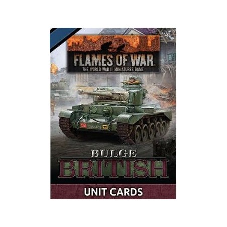 Flames of War: Bulge: British Unit Cards (66x Cards) (FW272U)