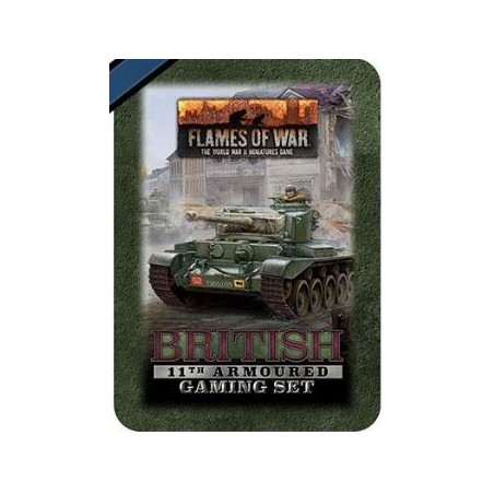 Flames of War: British 11th Armoured Gaming Set (x20 Tokens, x2 Objectives, x16 Dice) (TD048)