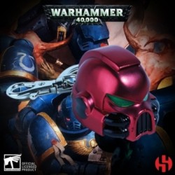 Primaris Space Marine MKVII Helmet Blood Angels Keychain - Warhammer 40K