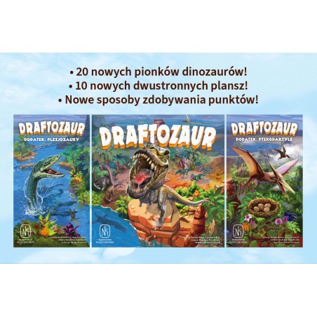 Draftozaur – 2 dodatki: Pterodaktyle, Plezjozaury (przedsprzedaż)