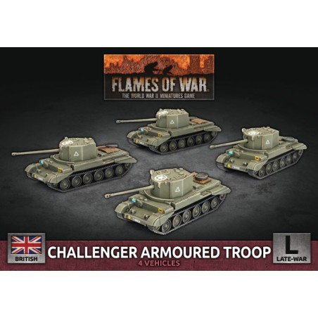 Flames of War: Challenger Armoured Troop (Plastic) (BBX72)