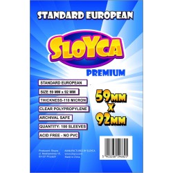 SLOYCA Koszulki Standard European Premium (59x92mm) 100 szt.