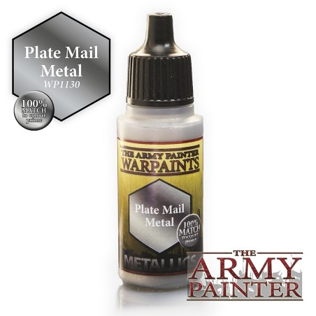 Army Painter: Warpaints Metallics - Plate Mail Metal (2022) 