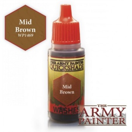 Army Painter: Quickshade Washes - Mid Brown