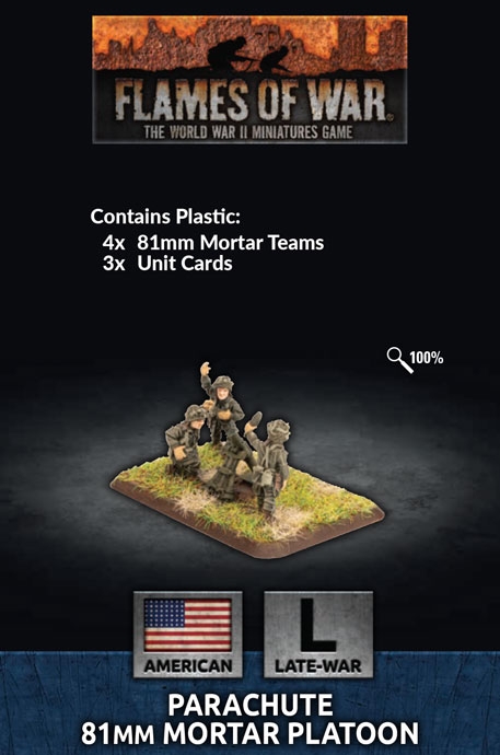 Flames of War: Parachute Mortar Platoon (Plastic) (US794)
