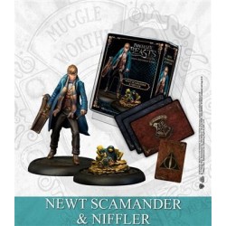 Harry Potter Miniatures Adventure Game: Newton Scamander & Niffler (edycja angielska)