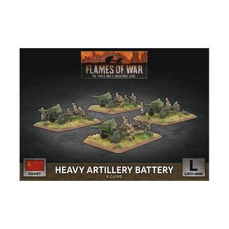 Flames of War: Heavy Artillery Battery (Plastic) (SBX75)