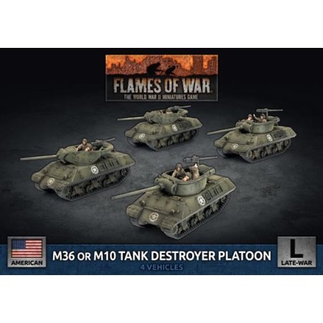 Flames of War: AM36 or M10 Tank Destroyer Platoon (Plastic) (UBX89)