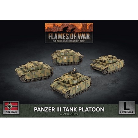 Flames of War: Panzer III Tank Platoon (Plastic) (GBX195)