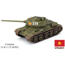 War Vietnam. K-1 (T-34/85M) (VPA001)