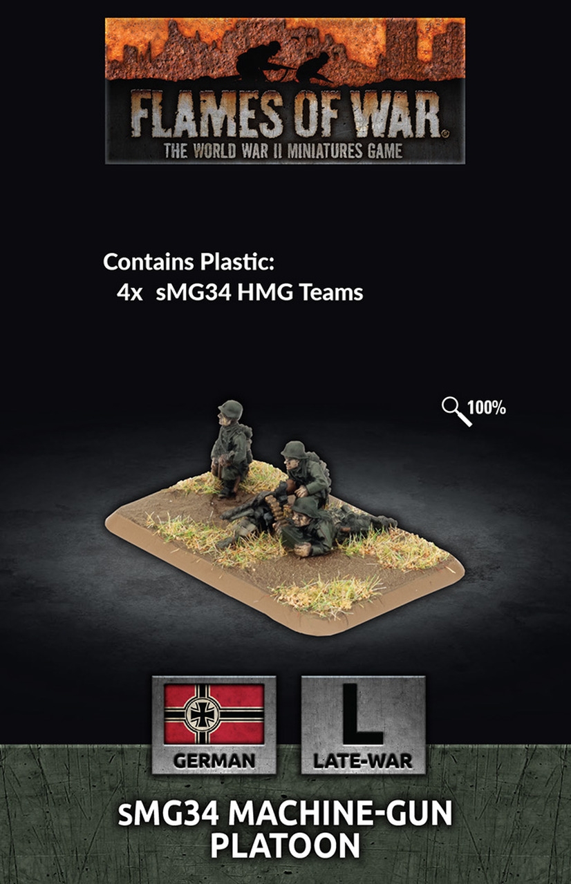 Flames of War: sMG34 Machine-gun Platoon (Plastic) (GE784)