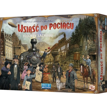 Wsiąść do Pociągu: Legacy - Legendy Zachodu + pakiet figurek dużych miast