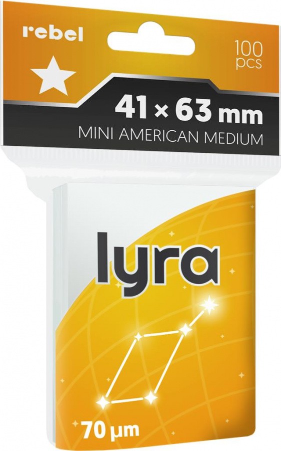 Koszulki na karty Rebel (41x63 mm) Mini American Medium Lyra , 100 sztuk